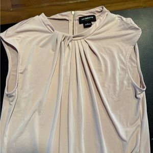 Liz Claiborne Women's Blush Pleated Blouse